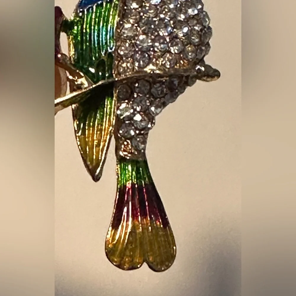Bird Rhinestones Pin - Picture 8 of 10